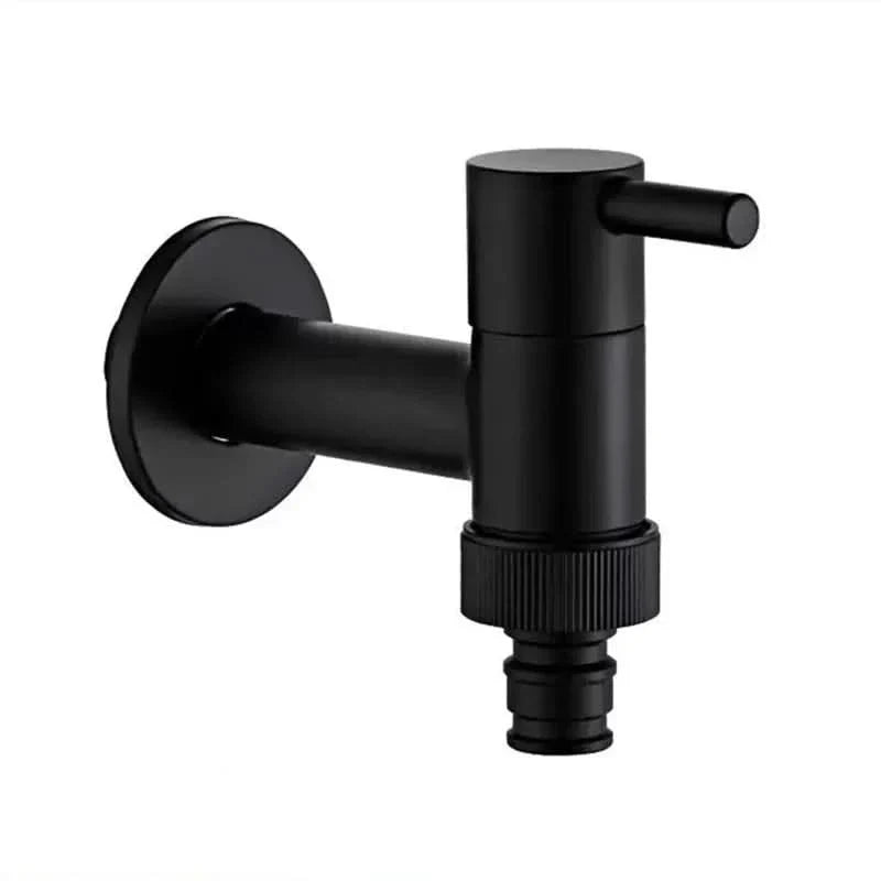 Wall-Mounted Faucet | Solid Brass Matte Black | Space-Saving