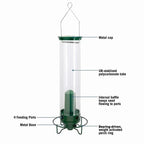 Bird Feeder | Squirrel-Proof & Weight-Activated Perch | 5-Pound Capacity