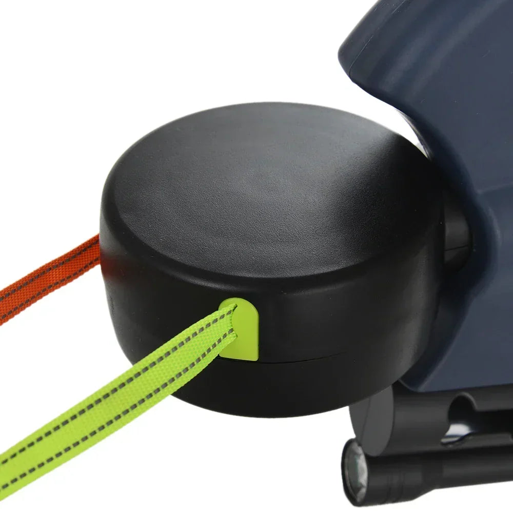 Retractable Double Pet Leash | 360° Anti-Tangle & LED Light | 2 × 3 m Leashes