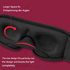 Sleep Mask | 3D Contoured Light-Reducing | Adjustable Breathable Fit