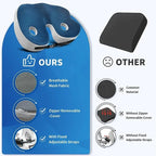 Seat Cushion | Contoured Memory Foam & Breathable Mesh