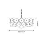 Ceiling Pendant Light | Metal & Glass | Dimmer Compatible
