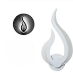 Wall Lamp | Flame-Shaped Flickering LED & Energy-Efficient | Gold & White Options