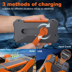 Emergency Radio | NOAA Alerts & Triple Charging | 10000mAh Power Bank
