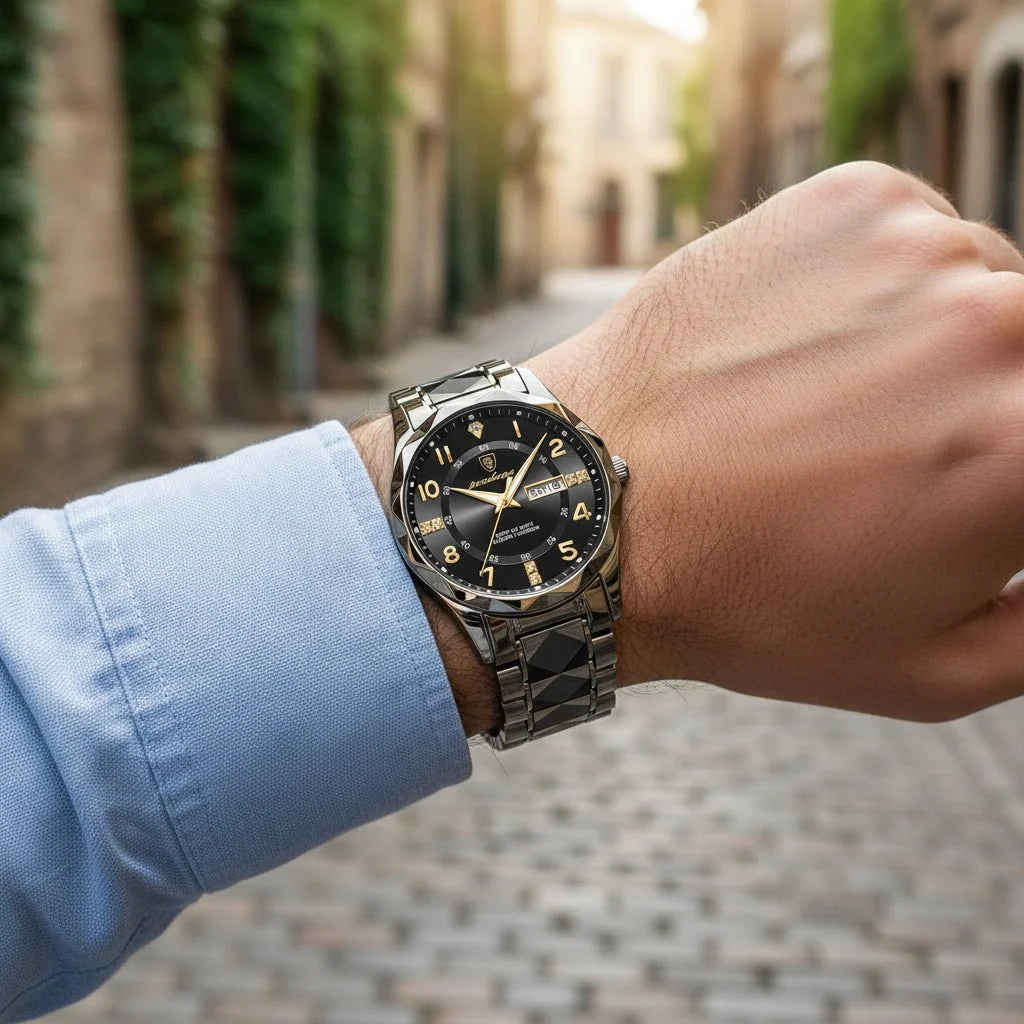 Sports Watch | Titanium Case & Quartz Movement | Water-Resistant to 50 m