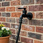 Wall-Mounted Faucet | Solid Brass Matte Black | Space-Saving