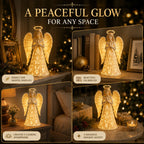 Angel Figurine | Battery-Powered Warm White LED | 30 cm