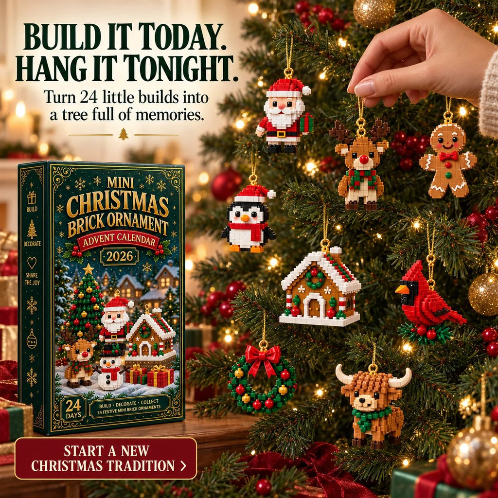 Advent Calendar | Mini Building Sets & Hanging Ornaments | 24 Days