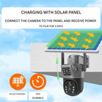 Security Camera | Wireless 4K Ultra HD | Solar-Powered & 360° Rotation