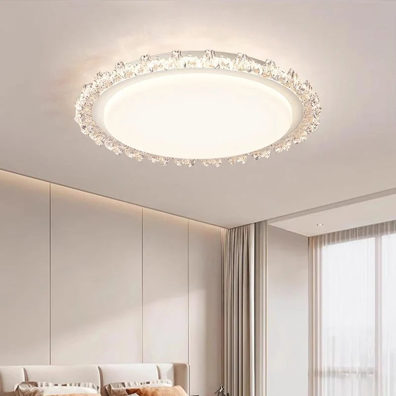 Ceiling Light | Crystal Frame & Integrated LED | 50 x 50 cm