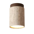 Ceiling Lamp | Wabi-Sabi Travertine & LED | Surface Mount