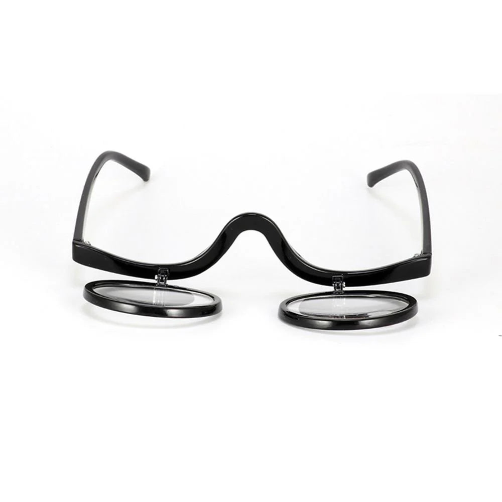 Reading Glasses | Flip-Down Makeup Design & Lightweight Frame | 1.0x–4.0x Magnification