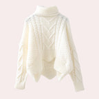 Turtleneck Sweater | Soft Cotton Knit | One Size