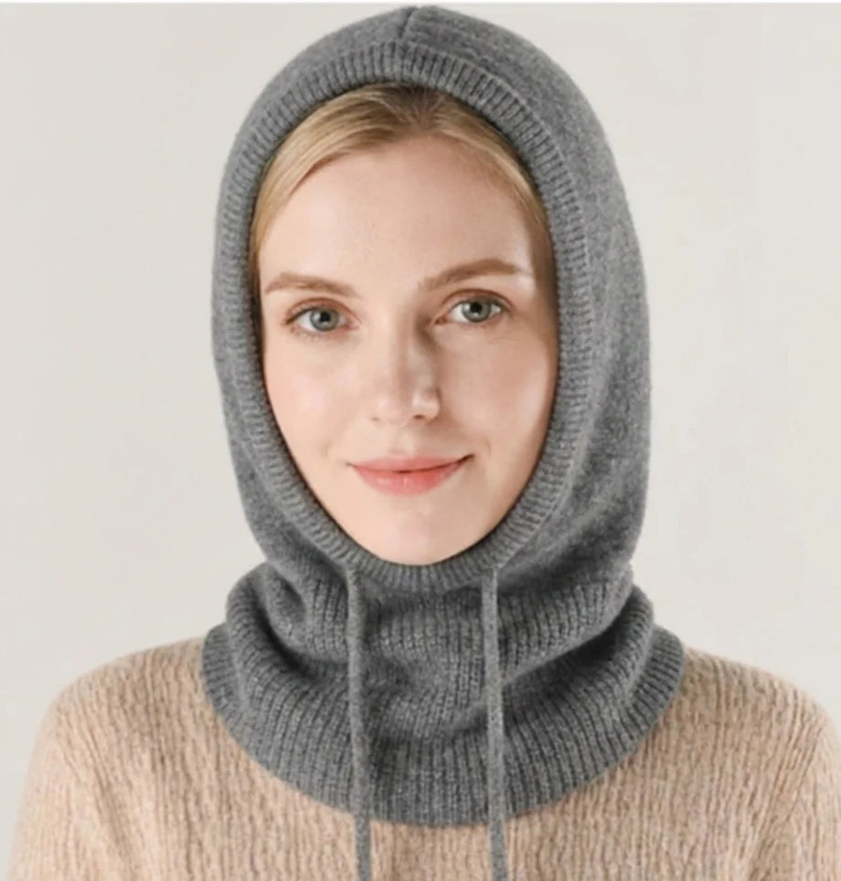 Beanie | Soft Cashmere-Blend Knit | Adjustable Drawstring