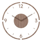 Wall Clock | Scandinavian Solid Wood & Silent Operation | 35.5 cm