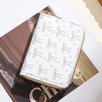 Wallet | Bow Pattern & Zipper Closure | Multiple Card Slots