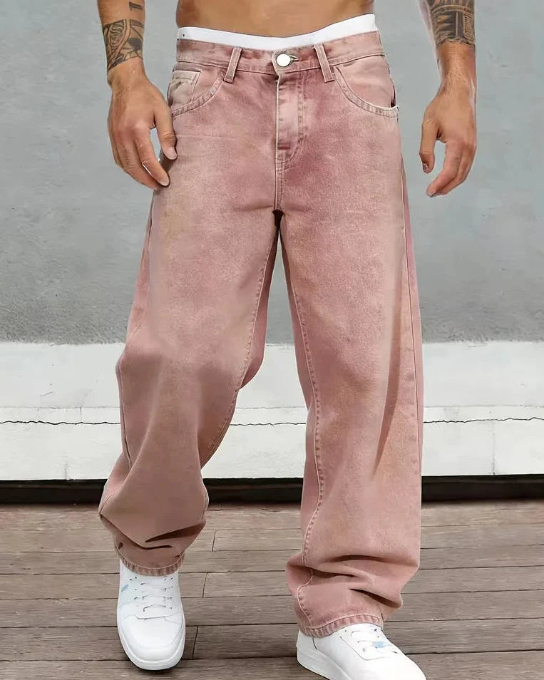 Men’s Jeans | Straight-Leg Fit & Mid-Rise | Five-Pocket Design