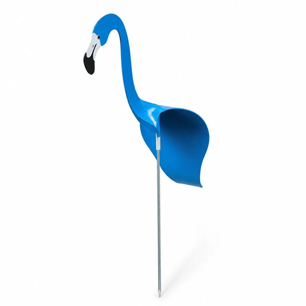 Garden Flamingo Ornament with Wind-Powered Rotating Body