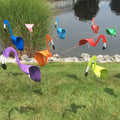 Garden Flamingo with Wind-Powered Rotating Body