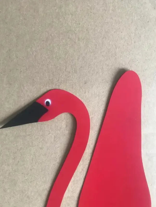 Garden Flamingo with Wind-Powered Rotating Body