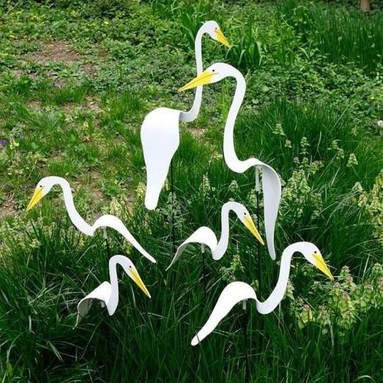 Garden Flamingo with Wind-Powered Rotating Body