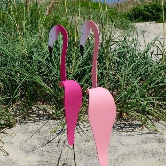 Garden Flamingo with Wind-Powered Rotating Body