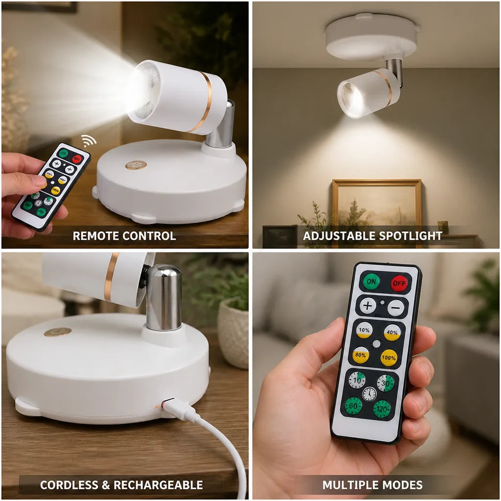 LED Spotlight with Remote Control