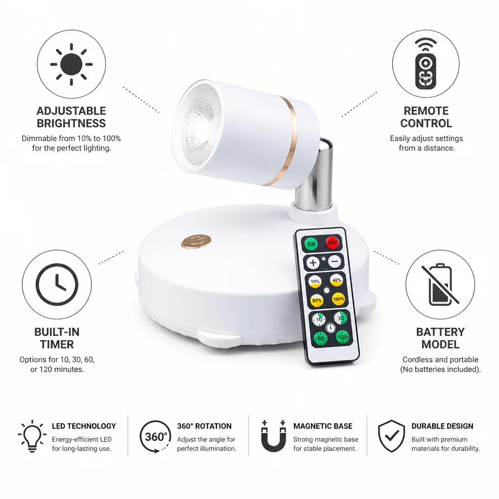 LED Spotlight with Remote Control