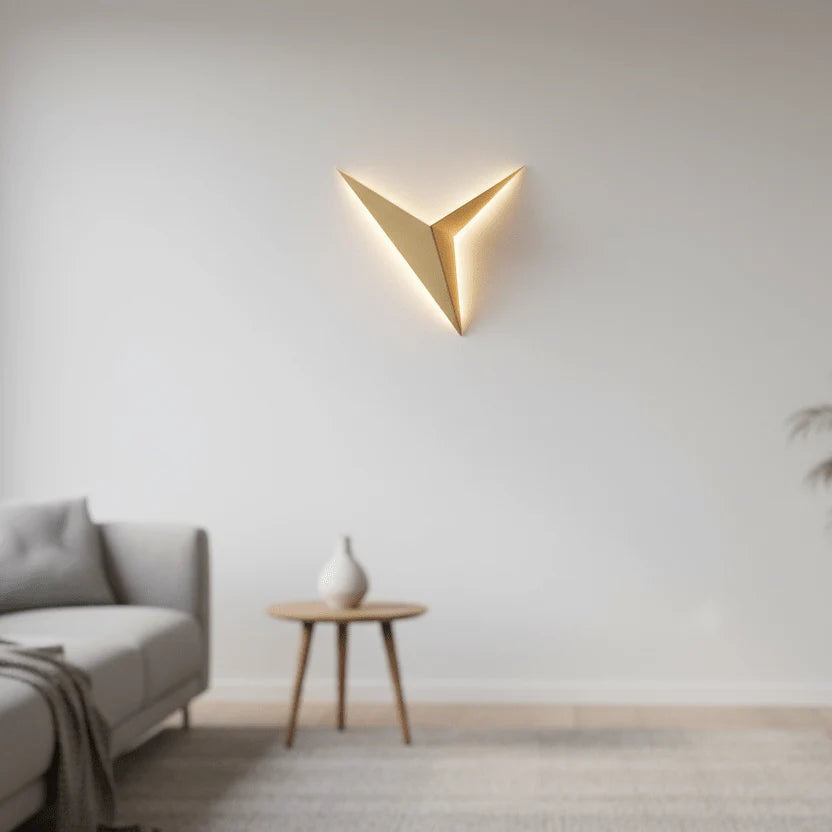 LED Wall Light | Triangle Design & Integrated LED