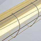 Linear Pendant Light | Integrated LED Metal & Glass | 123 cm