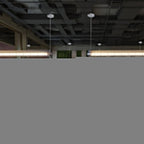 Linear Pendant Light | Integrated LED Metal & Glass | 123 cm
