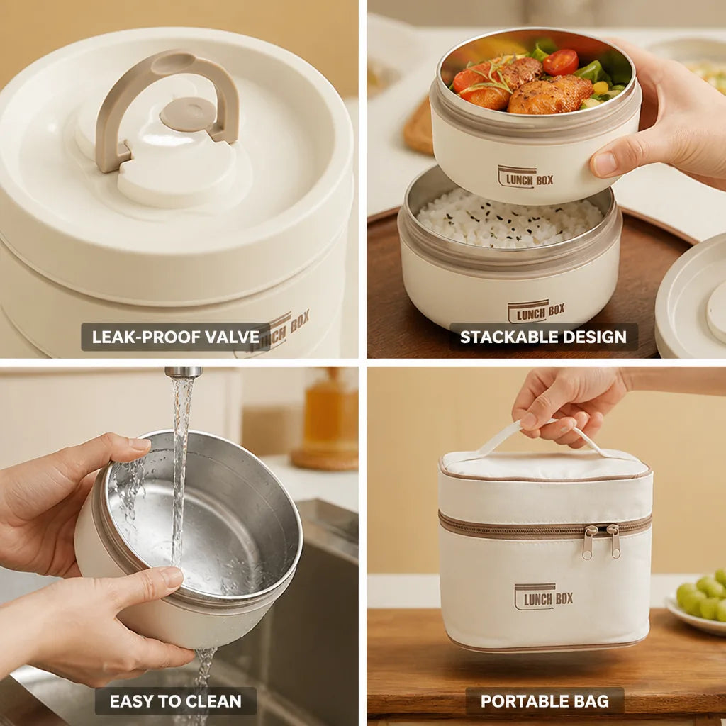 Lunchbox with Leak-Proof Valve