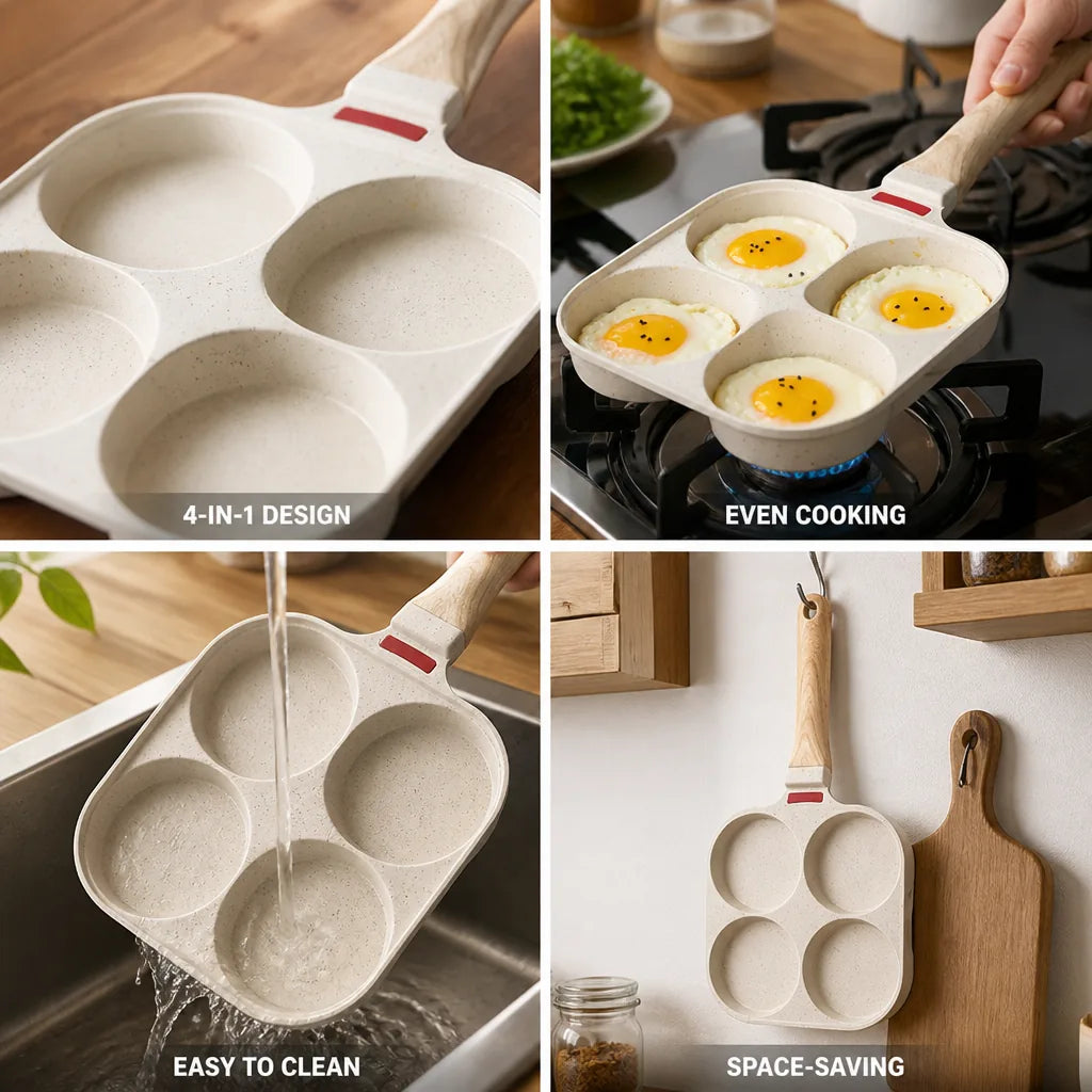 Multi-Compartment Frying Pan