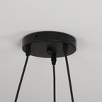 Pendant Chandelier | Round Bird Design & Wood, Resin & Acrylic Accents