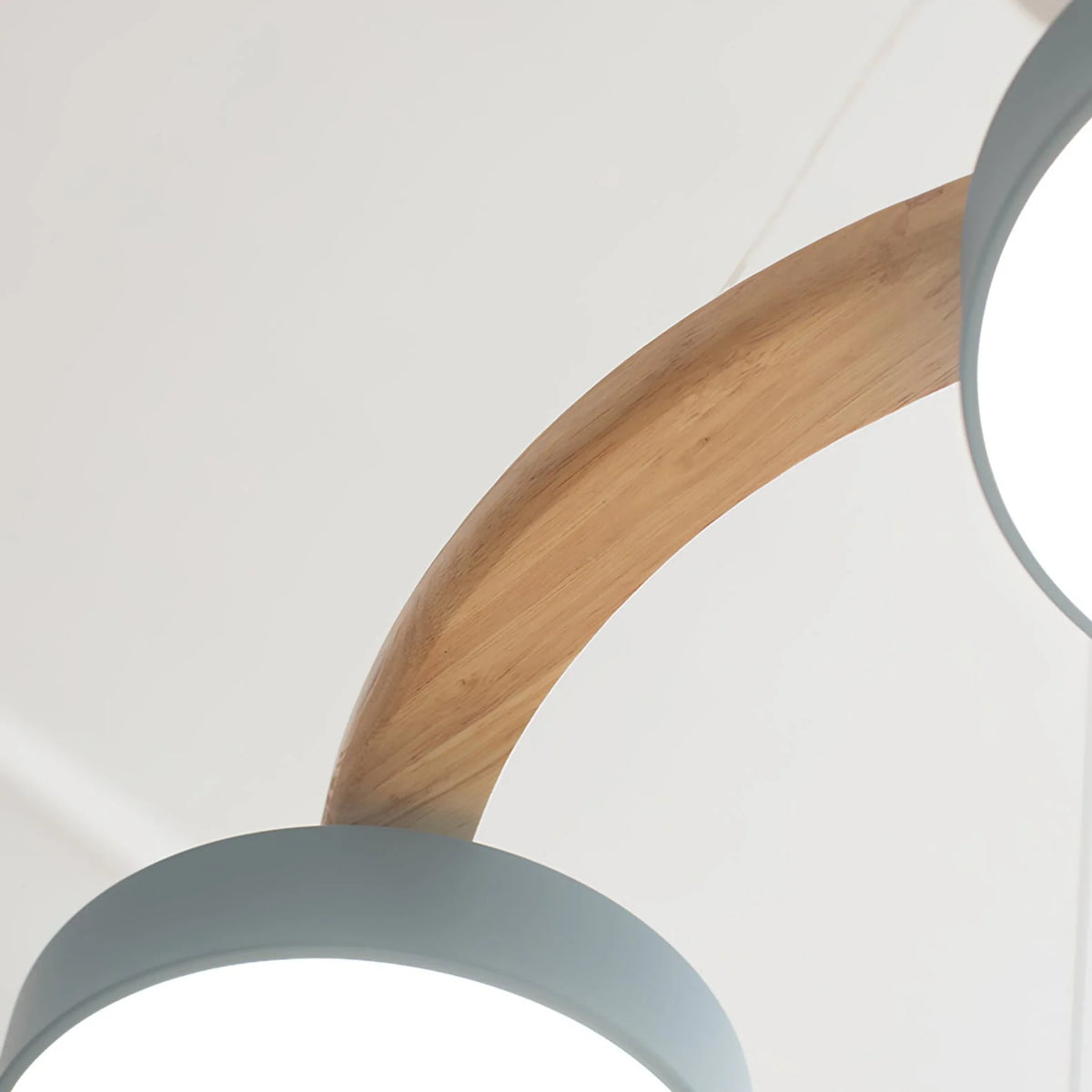 Pendant Chandelier | Round Bird Design & Wood, Resin & Acrylic Accents
