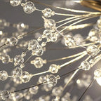 Pendant Light | Vintage Starburst Metal & Acrylic | LED Bulb Included