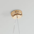 Pendant Light | Vintage Starburst Metal & Acrylic | LED Bulb Included