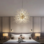 Pendant Light | Vintage Starburst Metal & Acrylic | LED Bulb Included