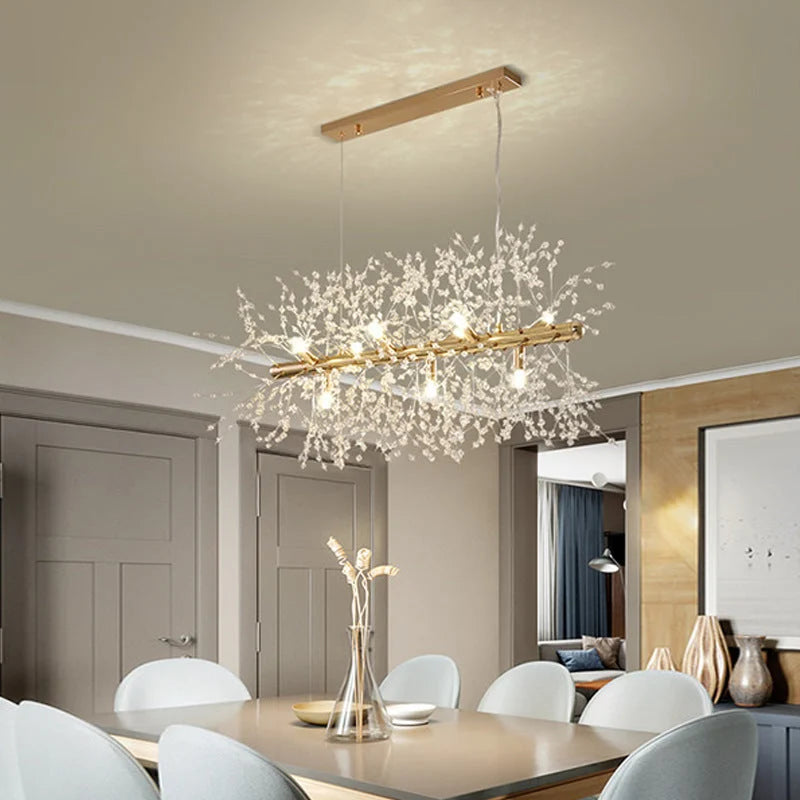 Pendant Light | Vintage Starburst Metal & Acrylic | LED Bulb Included