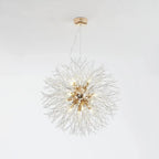 Pendant Light | Vintage Starburst Metal & Acrylic | LED Bulb Included