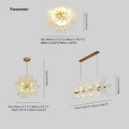 Pendant Light | Vintage Starburst Metal & Acrylic | LED Bulb Included