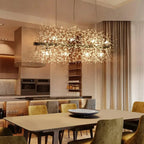 Pendant Light | Vintage Starburst Metal & Acrylic | LED Bulb Included