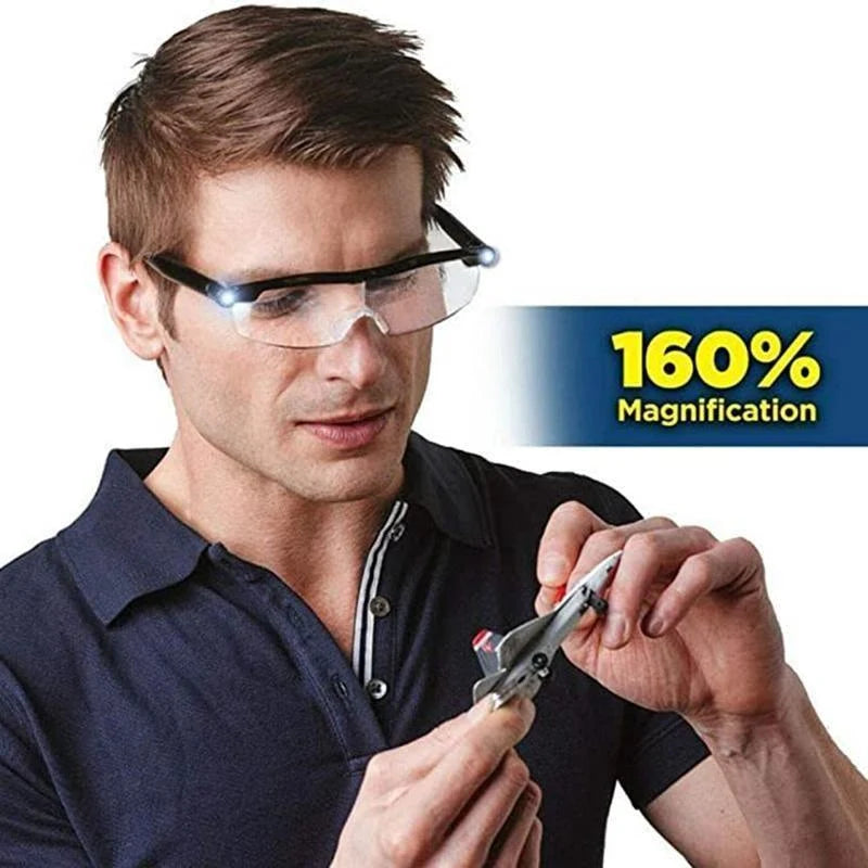 Reading Glasses with Built-In LED Lights