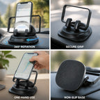 Smartphone Mount with 360° Rotatable Base