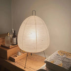 Table Lamp | Rice Paper Shade & Iron Base | 43 x 26 cm