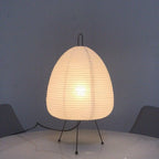 Table Lamp | Rice Paper Shade & Iron Base | 43 x 26 cm