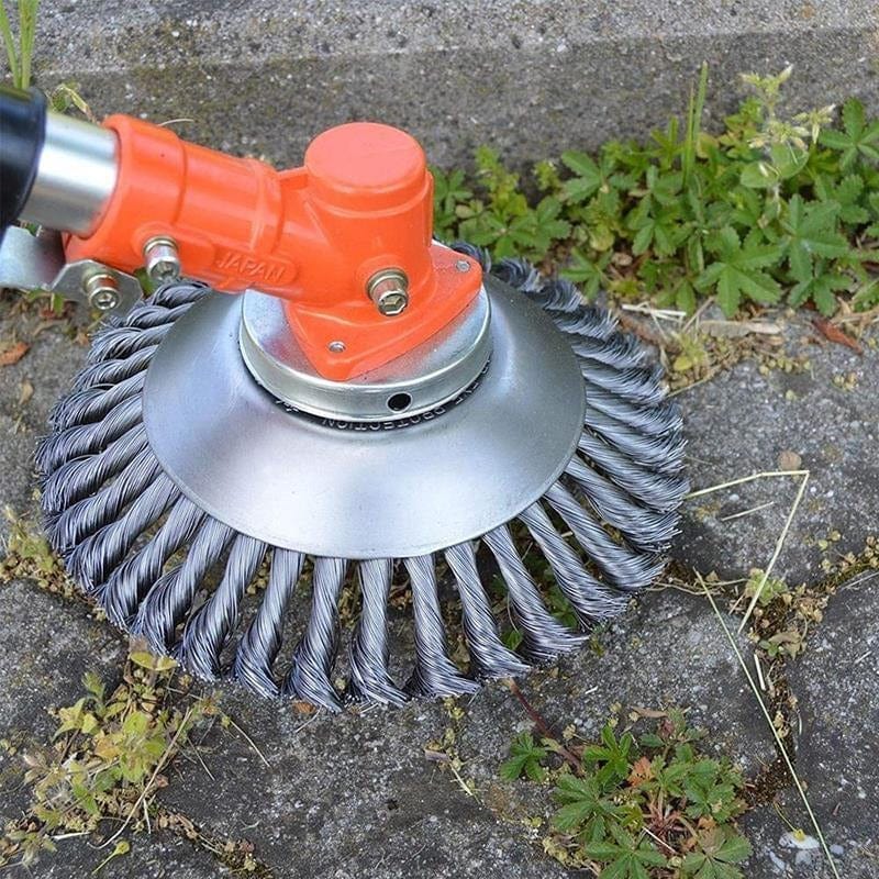 Trimmer Attachment with Braided Metal Heads