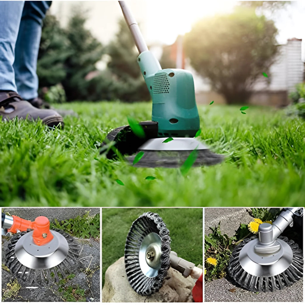 Trimmer Attachment with Braided Metal Heads