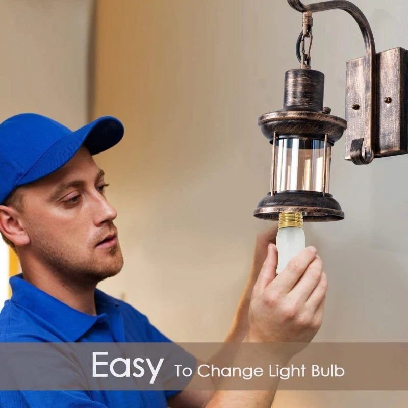 Wall Lamp | Oil Bronze Industrial Metal | E27 Bulb Base
