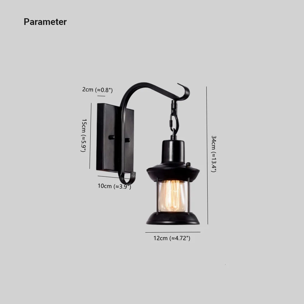 Wall Lamp | Oil Bronze Industrial Metal | E27 Bulb Base